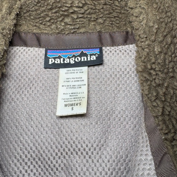 Patagonia Synchilla Retro-X Brown Fleece Vest Women’s Small Deep Pile - Picture 12 of 15